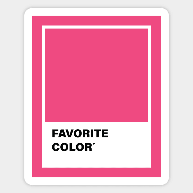 FAVORITE COLOR Magnet by encip